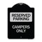 Signmission Designer Series Campers Only, Black & Silver Heavy-Gauge Aluminum Sign, 24" x 18", BS-1824-24289 A-DES-BS-1824-24289 - alternate 1